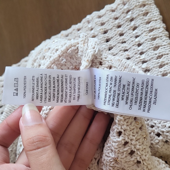 Nwt Joie cream knit sweater size medium - Picture 7 of 8